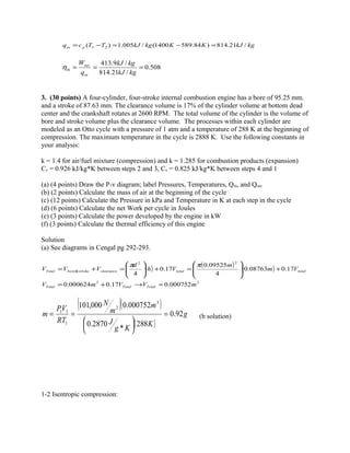 thermodynamic and heat transfer examples | DOC