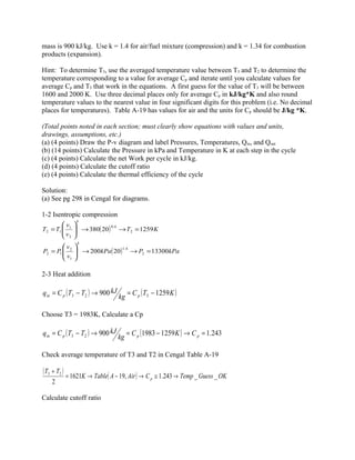 thermodynamic and heat transfer examples | DOC