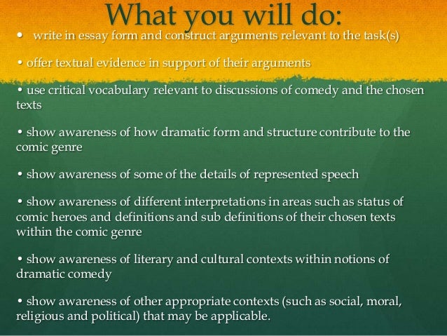 Example Of English Essay English Essay Introduction Example also Healthcare Essay Topics As Eng Lit Unit Comedy Essay Tips How To Write A Thesis Sentence For An Essay