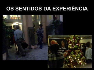 OS SENTIDOS DA EXPERIÊNCIA 