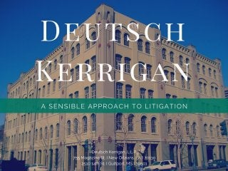 A Sensible Approach to Litigation