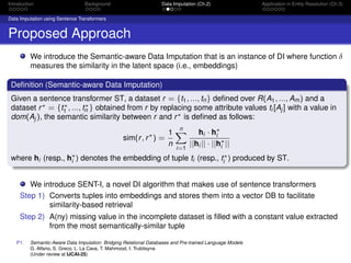 A Sentence Transformer Based Technique for Entity Resolution within ...