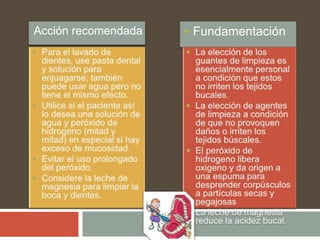 Acción recomendada  Fundamentación
 