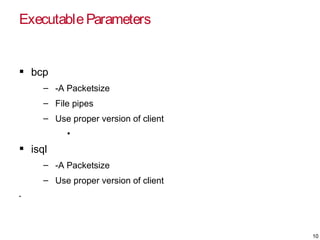 ASE Performance and Tuning Parameters Beyond the cfg File | PDF