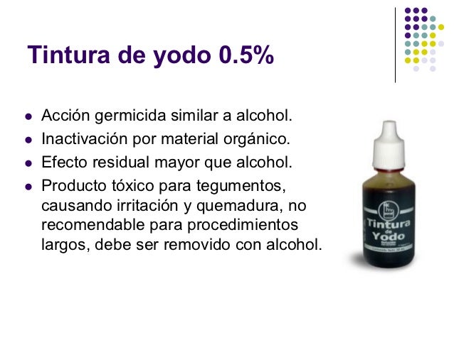 La tintura de yodo sirve para adelgazar