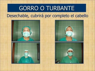 Desechable, cubrirá por completo el cabello GORRO O TURBANTE 