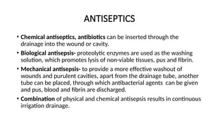 Asepsis treatment causes and understanding | PPTX