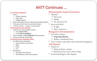 Asepsis for nursing students or OTT students | PPTX