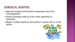 Injection Object Asepsis, sterilization and infection control | PPTX