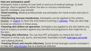 aseptic and antiseptic, a comprehensive overview | PPTX