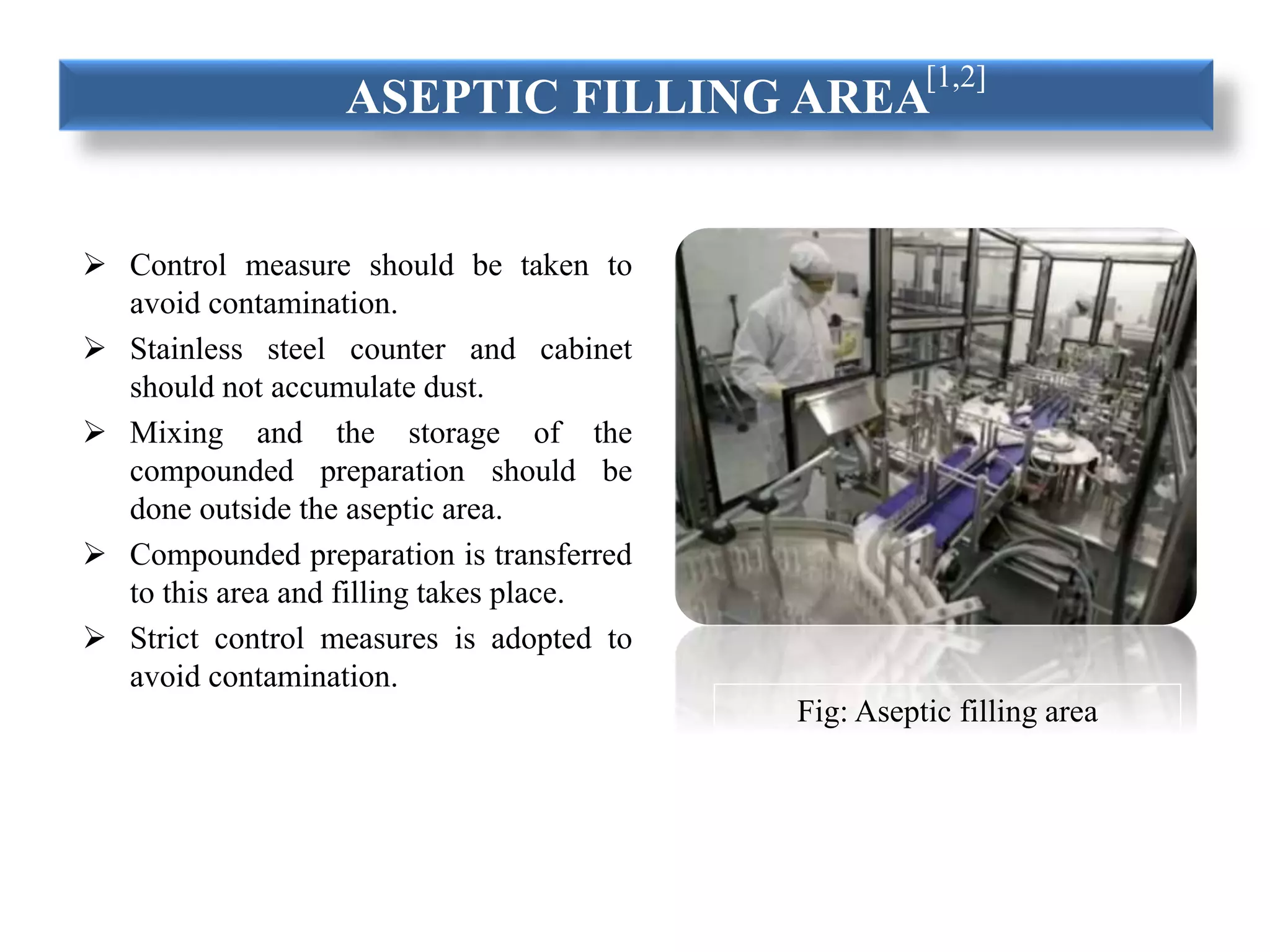 Aseptic area | PPTX | Infectious Diseases | Diseases and Conditions