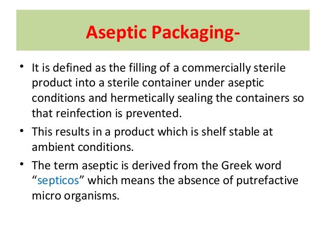 aseptic packaging