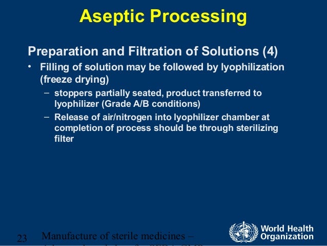 aseptic processing
