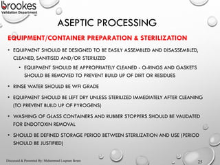 Aseptic Processing & Media Fill | PDF