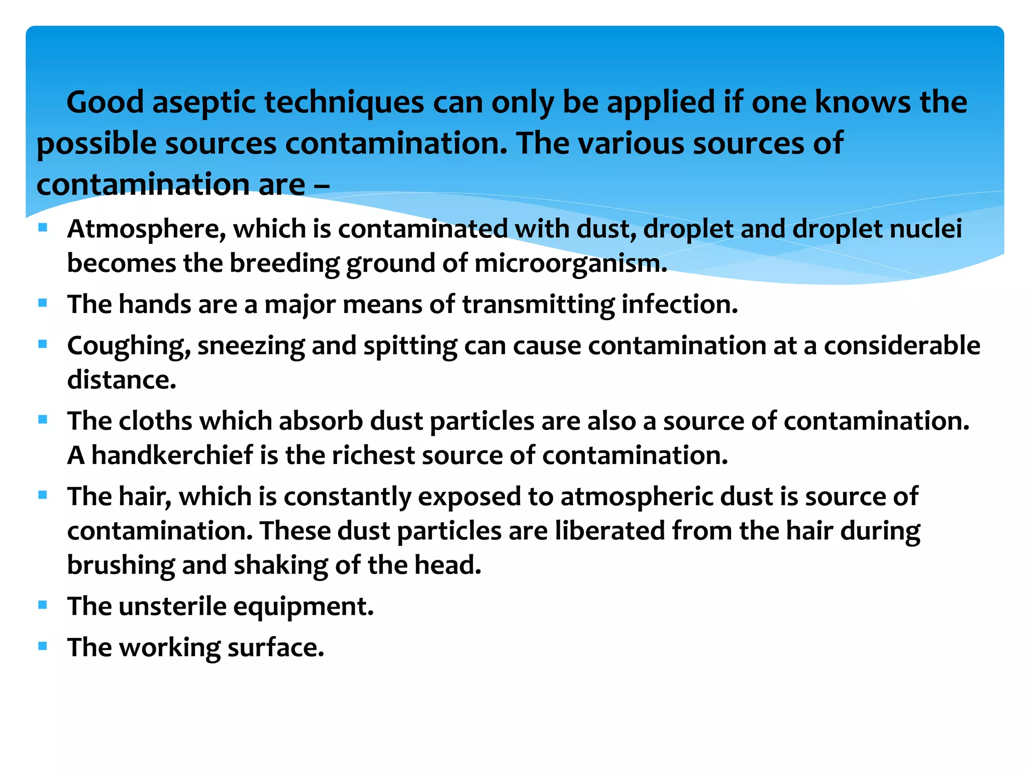 Aseptic technique PPT