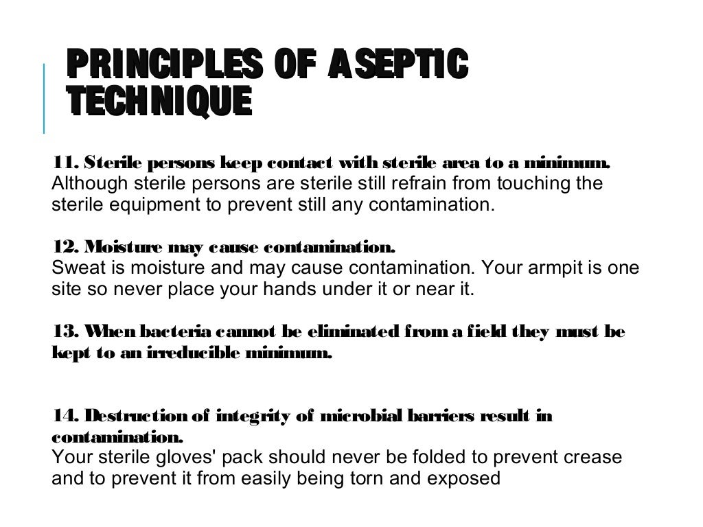Aseptic technique