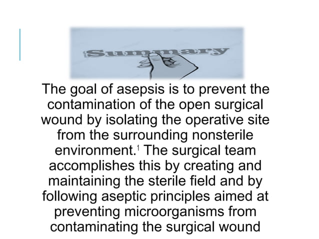 principles of Aseptic