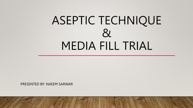 Aseptic Technique for sterile area .pptx