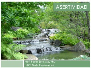 Prof. Paula Soto, Mg, PhD
UACh Sede Puerto Montt
ASERTIVIDAD
1
 