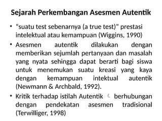 Comprehensive Guide to Authentic Assessment in Education: Concepts ...