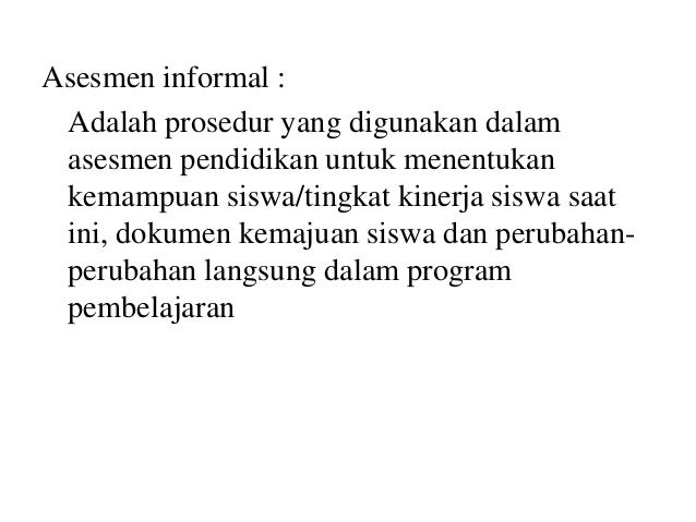 Asesmen bagi anak berkebutuhan khusus