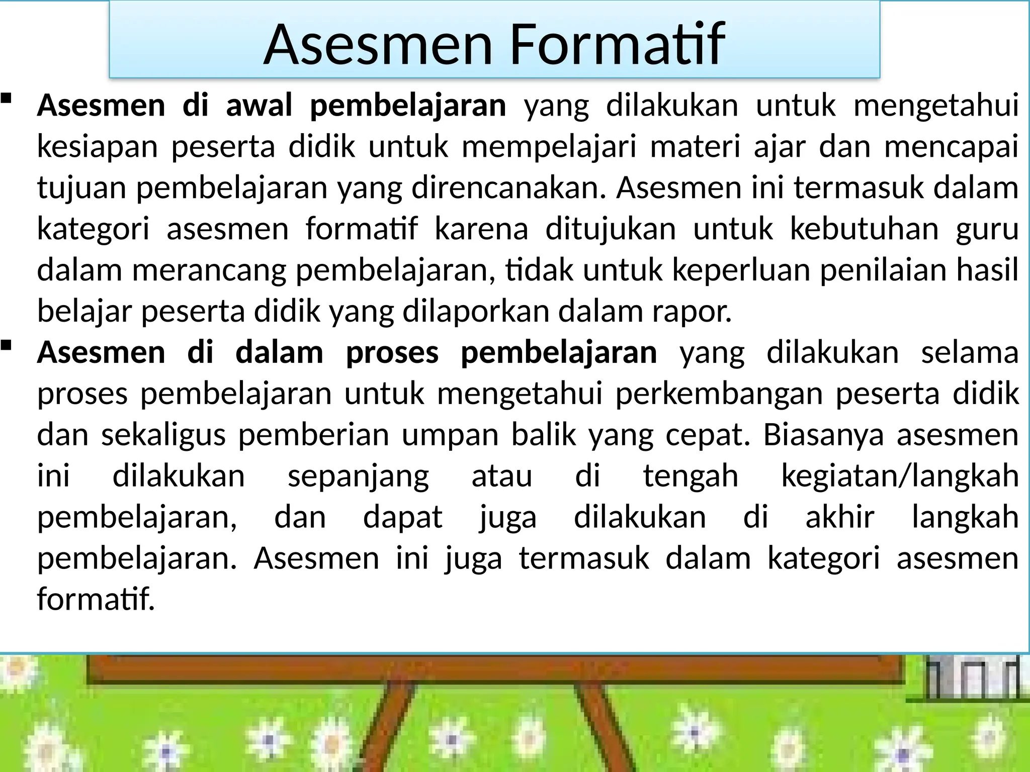 ASESMEN/PENILAIAN FORMATIF & SUMATIF.pptx