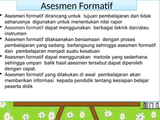 ASESMEN/PENILAIAN FORMATIF & SUMATIF.pptx