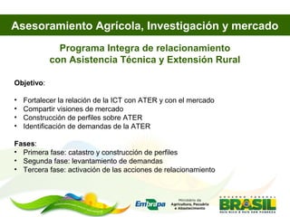 Asesoramiento agrícola orientado al mercado lucio brunale embrapa