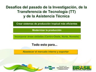 Asesoramiento agrícola orientado al mercado lucio brunale embrapa