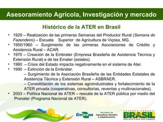 Asesoramiento agrícola orientado al mercado lucio brunale embrapa