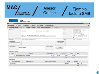 /   Asesor
    On-line   /     Ejemplo
                  factura SMB
 