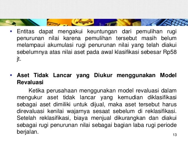 Aset tak lancar yg dimiliki u dijual