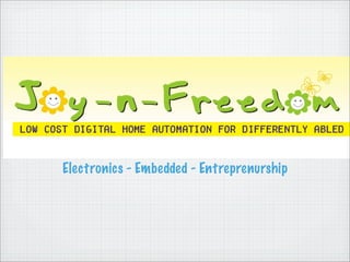 Electronics - Embedded - Entreprenurship
 