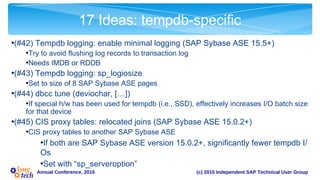 ASE Tempdb Performance and Tuning | PDF