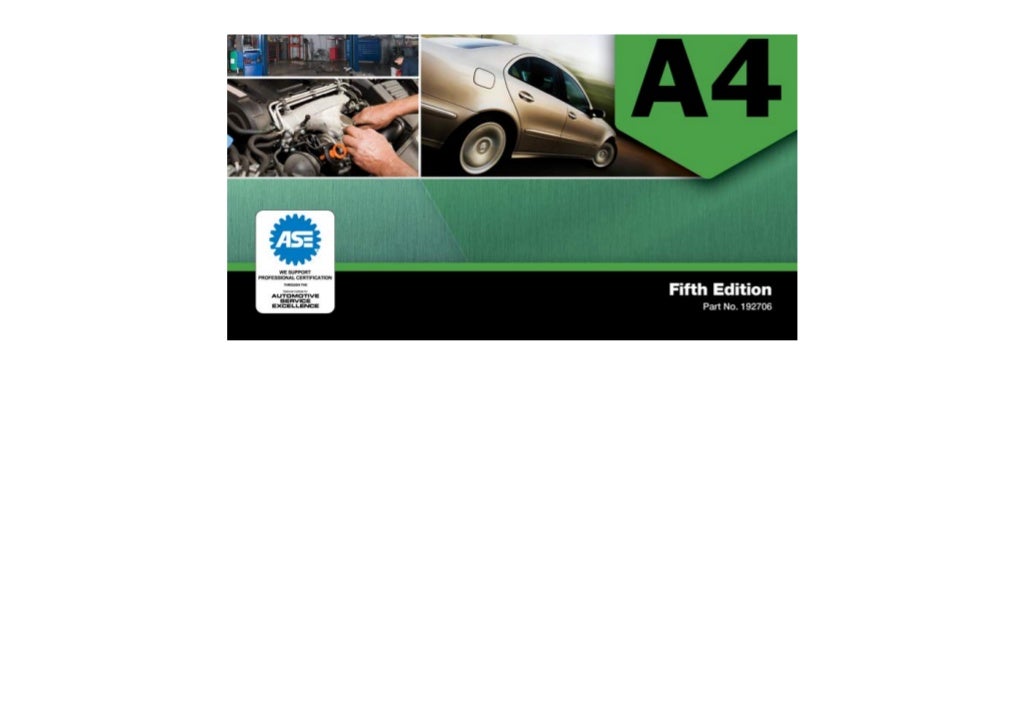 ASE Test Preparation - A4 Suspension and Steering (ASE Test Prep: Aut…