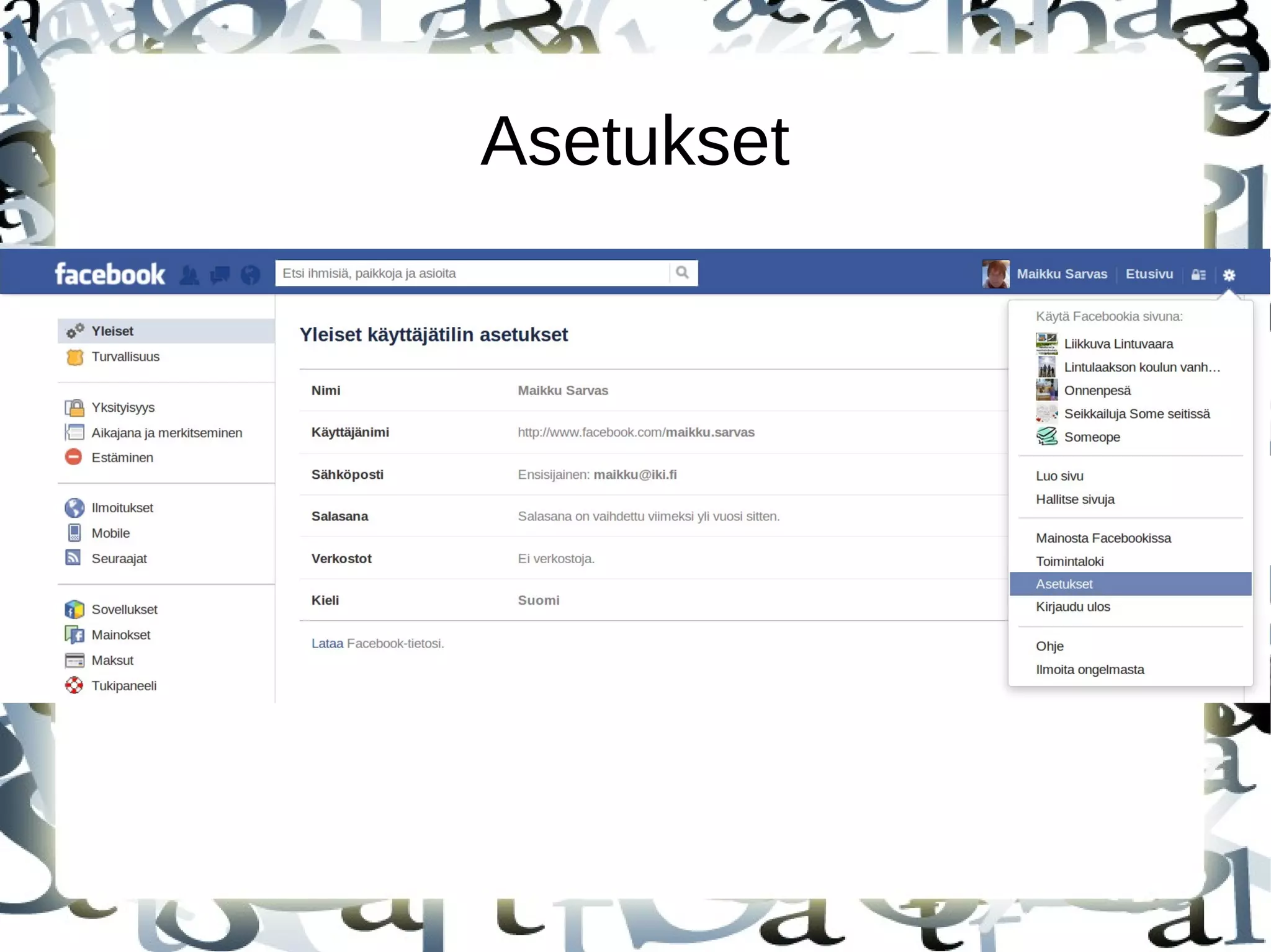 Yleisö - vertailu
● Bechmarking – syyskuussa 2014
● 1600 toimialaa, 1250 aluetta ja 7 kokoluokkaa
● Kanavat, sijainti, laitteet
● Vihreä nuoli, pärjäät paremmin kuin kilpailijasi
● Punainen nuoli, kilpailijasi pärjäävät paremmin
kuin sinä
● Suomessa aika vähän vertailutietoa
 