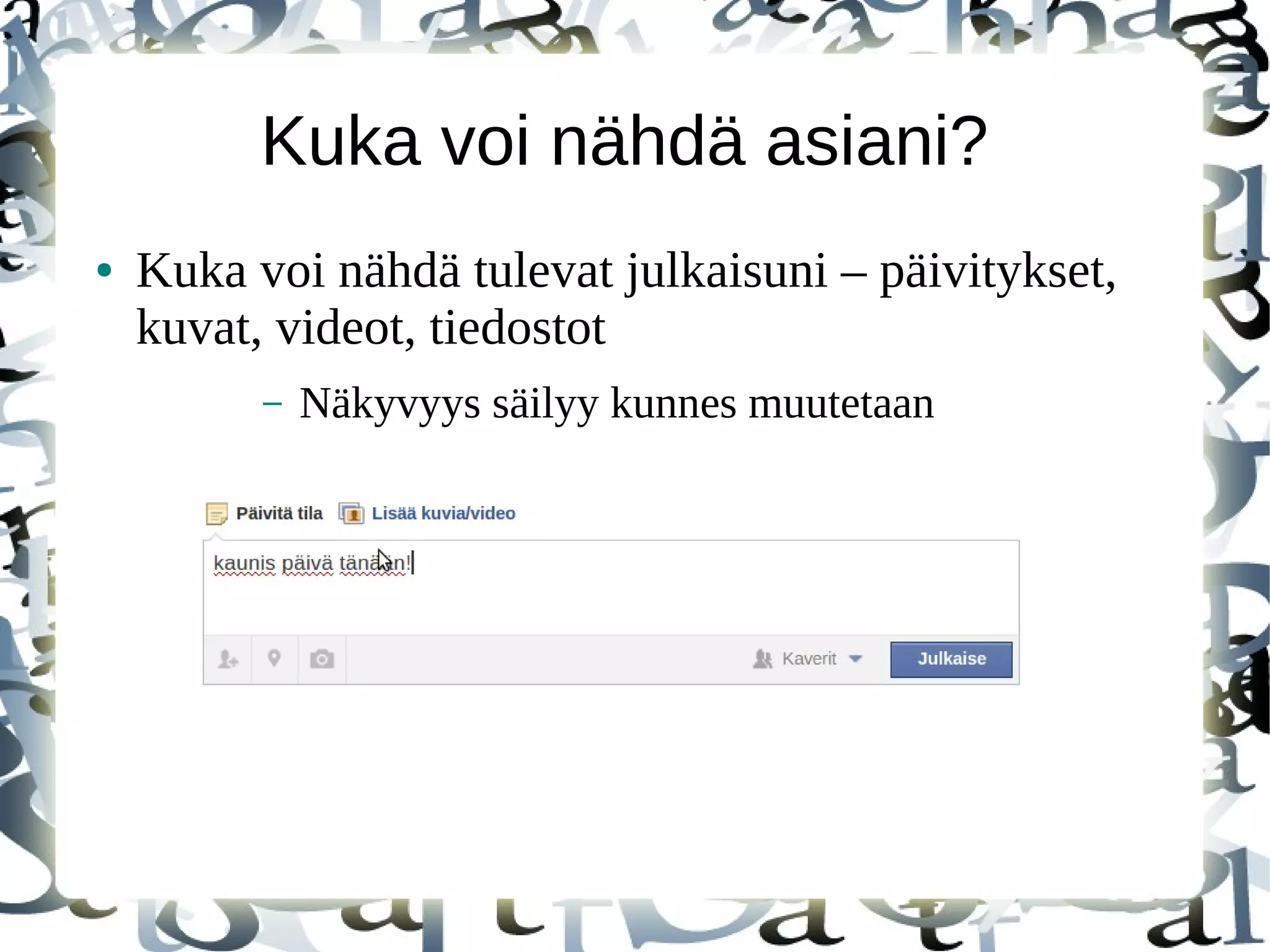 Hankinta –
Kaikki liikenne
● Näyttää mistä liikenne tulee
● Kanavat
● Treemaps- raportti
● Lähde/tulotapa
– Direct none
● Web serverin määrityksissä ongelmia
● Ihmiset kirjottavat suoraan osoitteesi selaimeen (huom kirjanmerkit)
● Ihmiset tulevat sähköpostilinkin kautta
● Search Engine Web spiders
● Viittaukset
 