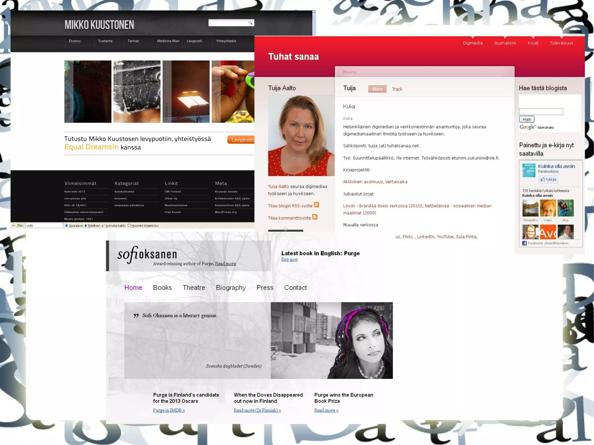 Luettavaa
● Googlen opas
https://support.google.com/analytics/?hl=fi#topic=3
544906
● Blogi -Analytics.fi on web-analytiikkaan ja eri
kävijäseurantaohjelmiin keskittyvä tietolähde.(2012)
http://www.analytics.fi/
● Yritysblogi
http://nettibisnes.info/
● Opinnäytetyöt
http://publications.theseus.fi/
 