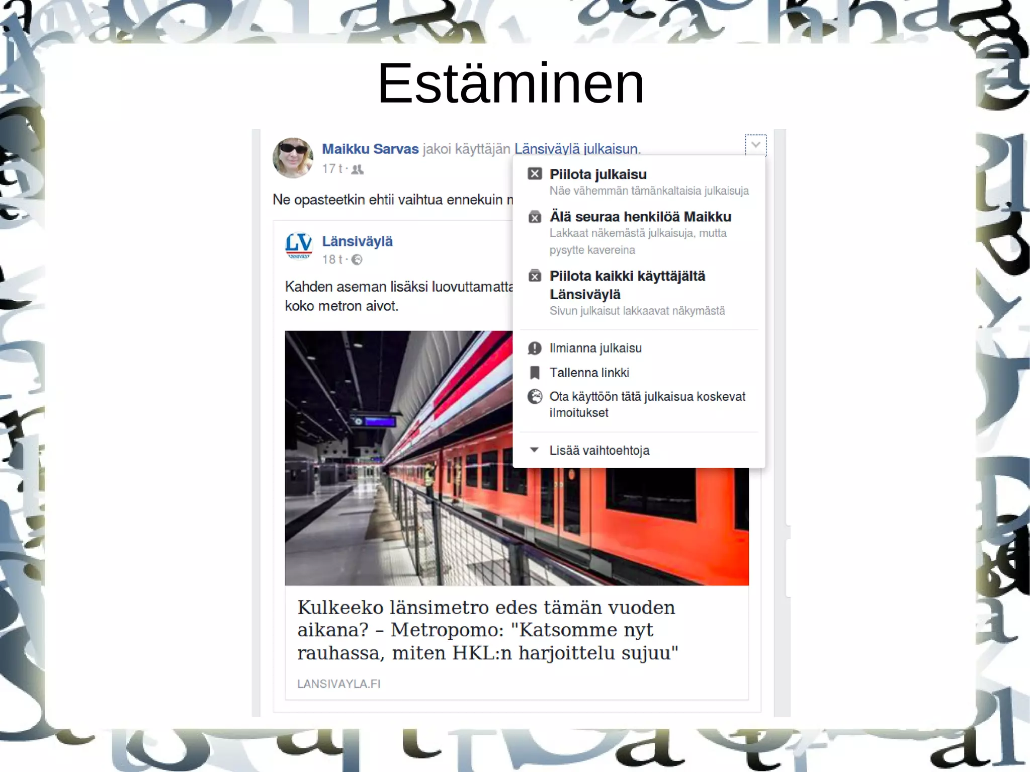 Estäminen
 