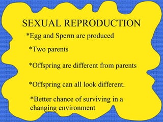 Asexual vs sexual reproduction | PPT