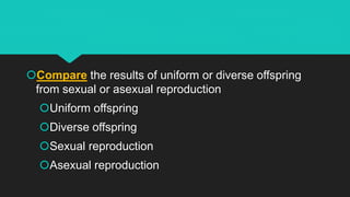 Asexual vs Sexual Reproduction nfdfndnff | PPT
