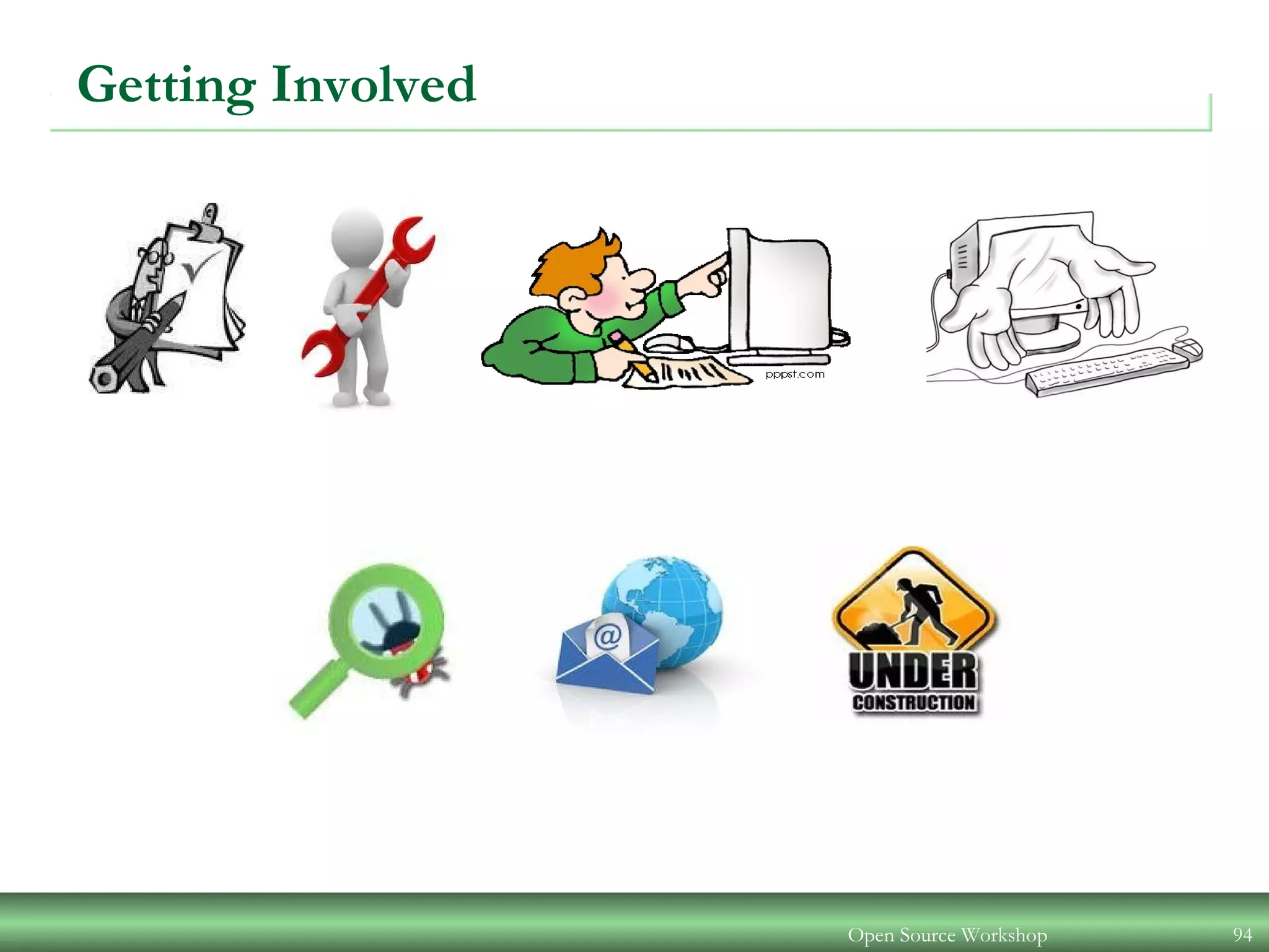 Getting Involved
Open Source Workshop 94
 