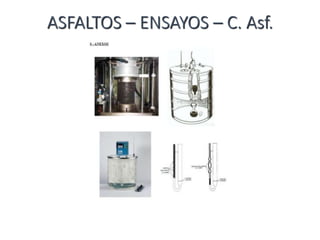 ASFALTOS – ENSAYOS – C. Asf.
 