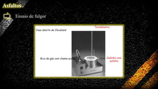 Asfaltos
Ensaio de fulgor

 