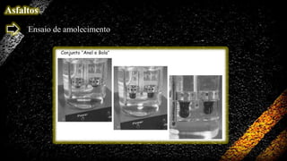 Asfaltos
Ensaio de amolecimento

 