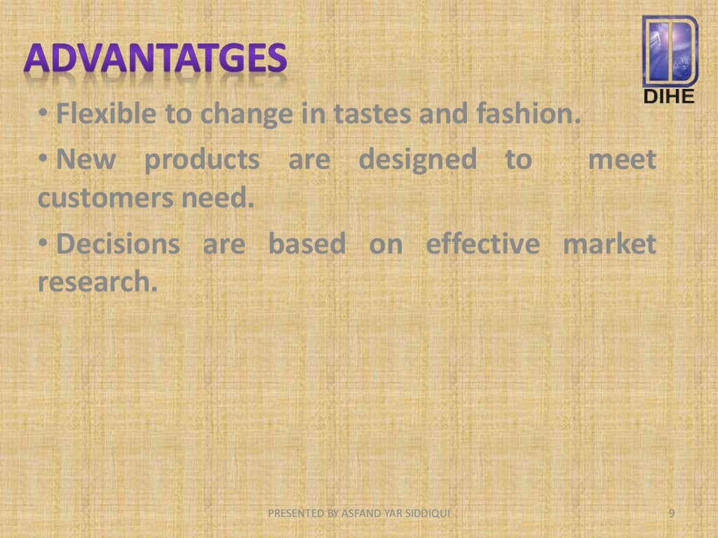 Product orientation and Market Orientation