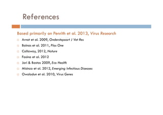 ASF in Africa: pathways to prevention and control