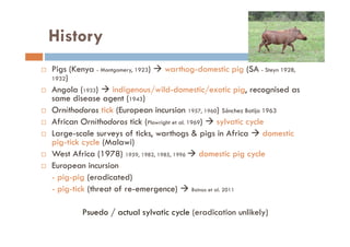 ASF in Africa: pathways to prevention and control