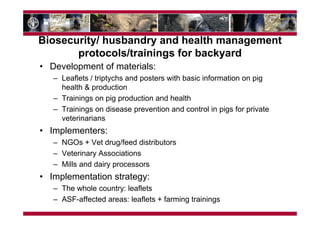 Understanding the pig sector for improved ASF control in Georgia—Cross cutting issues with Eastern Africa