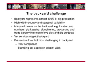 Understanding the pig sector for improved ASF control in Georgia—Cross cutting issues with Eastern Africa